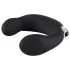 Rebel - stimulateur prostate vibrant incurvé - silicone noir