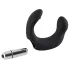 Rebel - stimulateur prostate vibrant incurvé - silicone noir