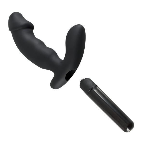 Rebel - stimulateur prostate avec pénis vibrant - silicone noir