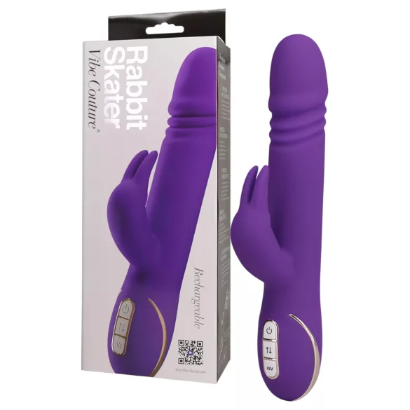 Vibe Couture Rabbit Skater - Vibromasseur à lapin, va-et-vient (violet)