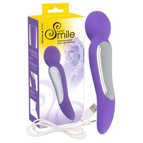 SMILE Wand - Vibromasseur massant à 2 moteurs (violet)