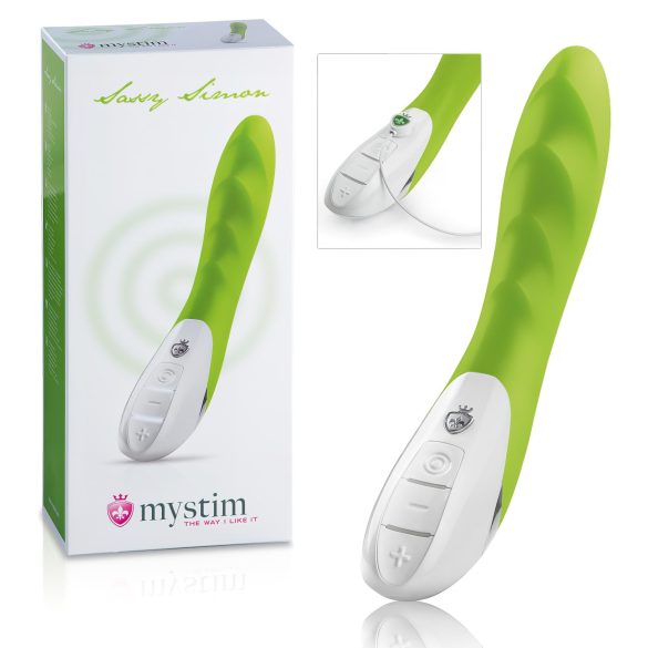 mystim Sassy Simon - Vibrateur 2 moteurs (vert)