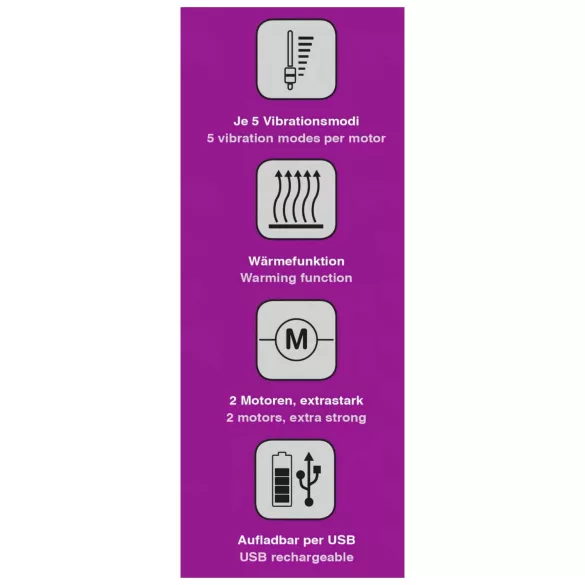 Javida - vibromasseur chauffant pour stimulation clitoridienne (violet)