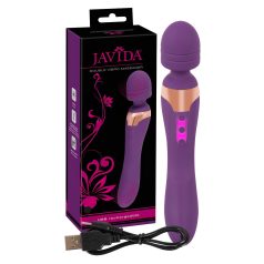 Javida Double - vibromasseur massant (violet)