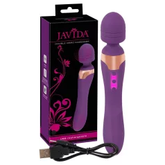 Javida Double - vibromasseur double - silicone violet
