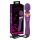 Javida Double - vibromasseur massant (violet)