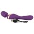 Javida Double - vibromasseur massant (violet)