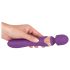 Javida Double - vibromasseur massant (violet)