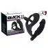 Black Velvets - plug anal vibrant avec cockring et anneau testicules - noir