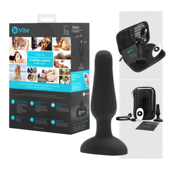 B-Vibe Novice - Vibreur anal débutant (noir)