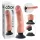 King Cock - gode vibrant ventouse 23 cm - couleur chair