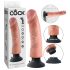 King Cock 9 vibromasseur ventouse (23 cm) - naturel