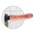 King Cock 9 vibromasseur ventouse (23 cm) - naturel