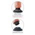 Vibromasseur King Cock 18 cm à ventouse - naturel