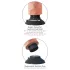 King Cock - gode vibrant ventouse 18 cm - réaliste beige