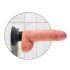 Vibromasseur King Cock 18 cm à ventouse - naturel
