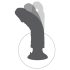 Vibromasseur King Cock 18 cm à ventouse - naturel