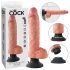 Vibromasseur ventouse King Cock 10 (25 cm) - naturel
