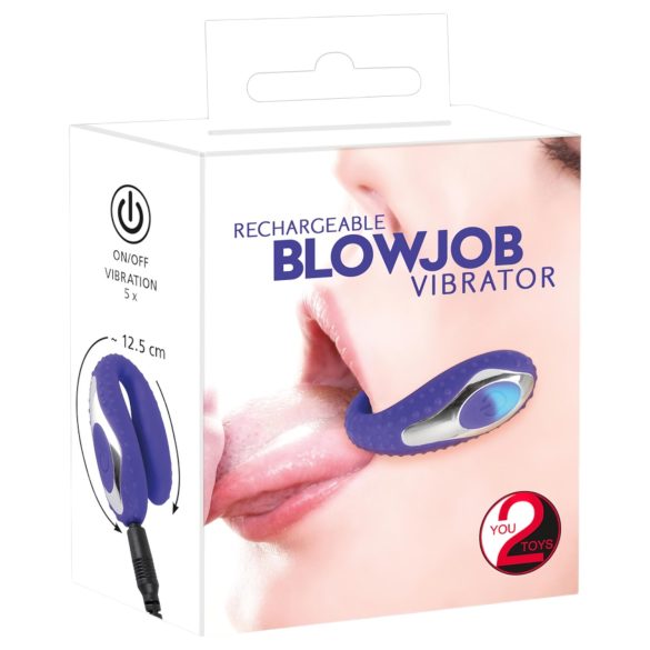 You2Toys - Fellation, stimulateur buccal en silicone rechargeable (violet)