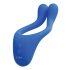 BeauMents Doppio - Vibromasseur double rechargeable, 3 moteurs (bleu)