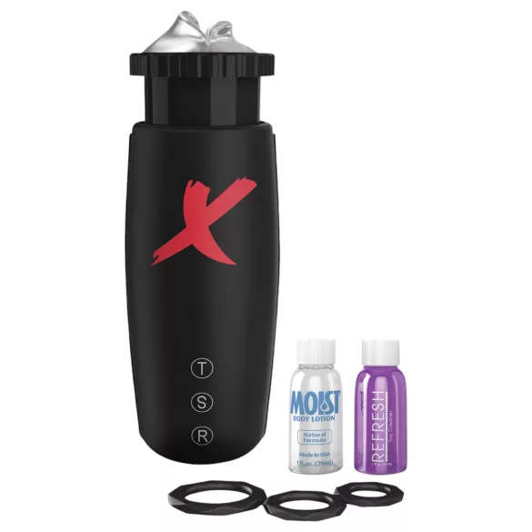 PDX Moto Bator - stimulateur masturbateur va-et-vient succion - noir