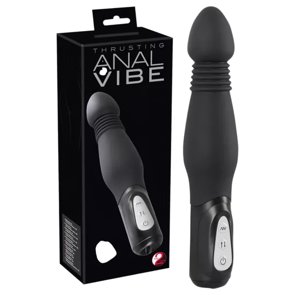 You2Toys - Vibromasseur anal à va-et-vient - silicone noir