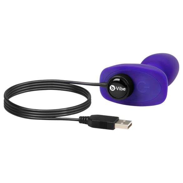 b-Vibe Rimming - Vibromasseur anal perlé rotatif (violet)
