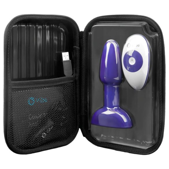 b-Vibe Rimming - Vibromasseur anal perlé rotatif (violet)