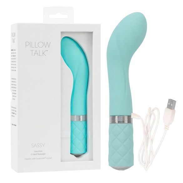 Pillow Talk Sassy - Vibromasseur Point G Rechargeable (Turquoise)