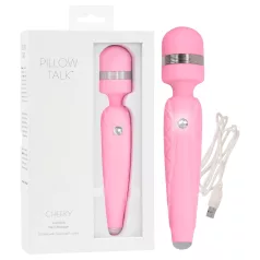   Pillow Talk Cheeky Wand - vibromasseur de massage rechargeable (rose)