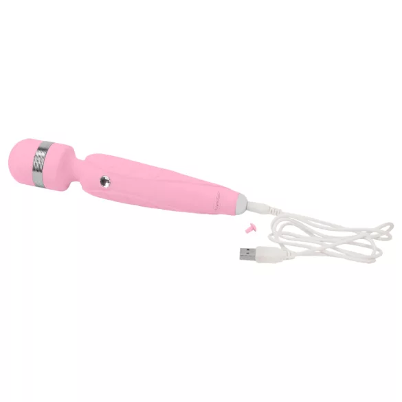 Pillow Talk Cheeky Wand - vibromasseur de massage rechargeable (rose)