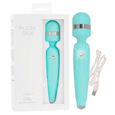   Pillow Talk Cheeky Wand - vibromasseur massant rechargeable (turquoise)