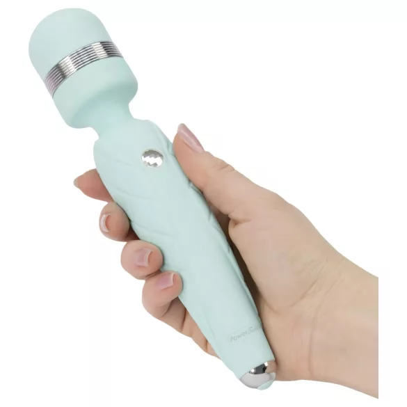 Pillow Talk Cheeky Wand - vibromasseur rechargeable - turquoise