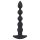 Black Velvet - vibro-anale 5 perles rechargeable (noir)