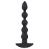 Black Velvet - vibro-anale 5 perles rechargeable (noir)