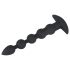 Black Velvet - Vibro anal 5 perles noir rechargeable