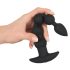 Black Velvet - Vibro anal 5 perles noir rechargeable