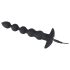 Black Velvet - vibro-anale 5 perles rechargeable (noir)