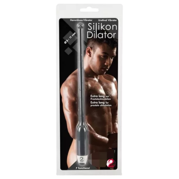 You2Toys - dilatateur urétral vibrant - silicone noir 8-11mm