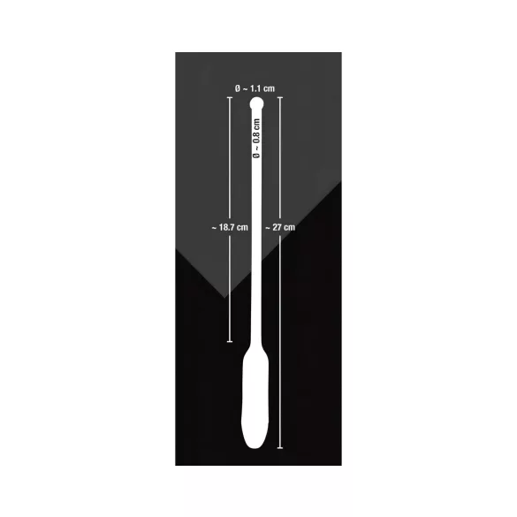You2Toys - dilatateur urétral vibrant - silicone noir 8-11mm