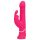 Vibro rabbit rose rechargeable et vibrant avec stimulateur clitoridien