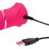 Vibro rabbit rose rechargeable et vibrant avec stimulateur clitoridien