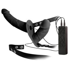 Double Thruster - Strapon double vibromasseur (noir)