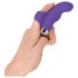 SMILE Finger - Vibromasseur à doigt ondulé en silicone (violet)