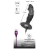 Black Velvets - vibromasseur anal à pénis rechargeable - silicone noir