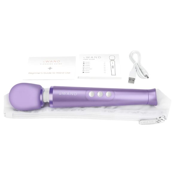 Le Wand Petite - vibromasseur rechargeable - exclusif - violet