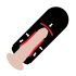 PDX Elite Mega Milker - Masturbateur vibrant en forme de vagin (noir)