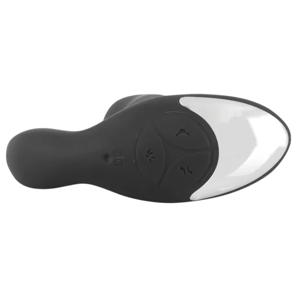 Rebel - masseur prostate vibrant avec billes rotatives - silicone noir