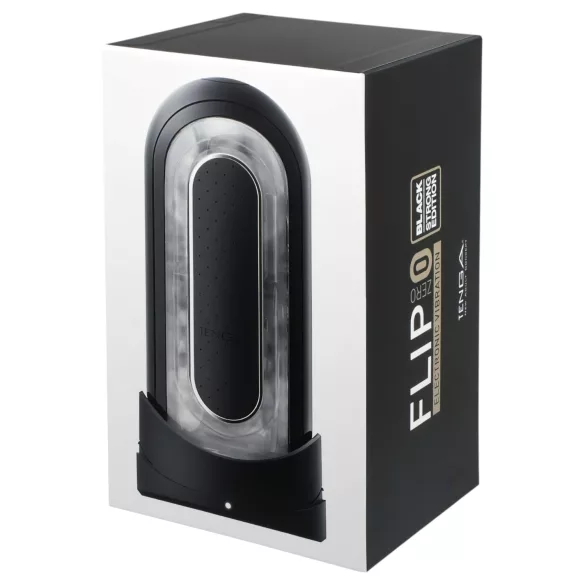 TENGA Flip Zero - masturbateur vibrant - silicone noir
