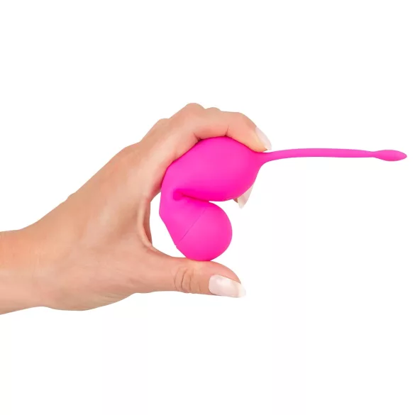 SMILE - œuf vibrant télécommandé rechargeable - silicone rose